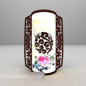 Chinese Painting Wall Lamp 3d model