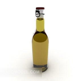 Vanlig ølflaske 3d-modell