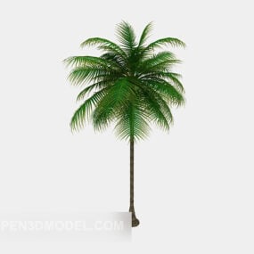 Model Pulau Palm Tropis 3d