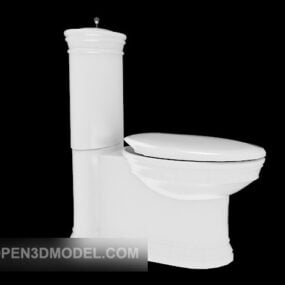 Toilettes assises en acrylique modèle 3D