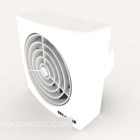 Modello 3d della ventola di scarico dell'aria condizionata