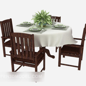 American Exquisite Table Furniture 3D-malli
