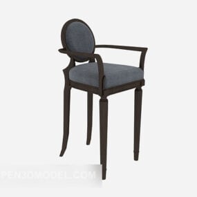 Chaise haute américaine exquise modèle 3D