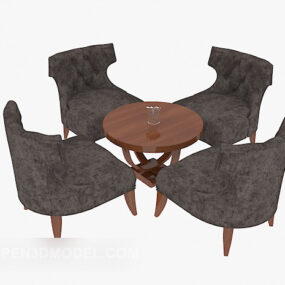 American Fashion Table Chair 3d model