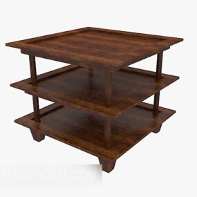 שולחן צד אמריקאי לבית ספה דגם תלת מימד