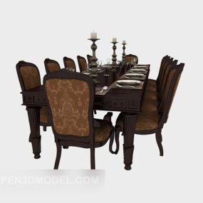 American Large Furniture Table 3d model