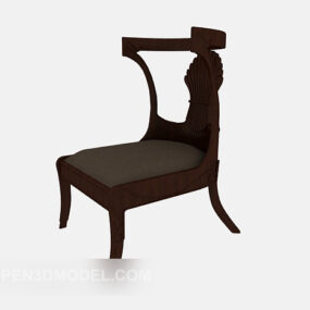 כיסא ביתי מינימליסטי אמריקאי דגם תלת מימד