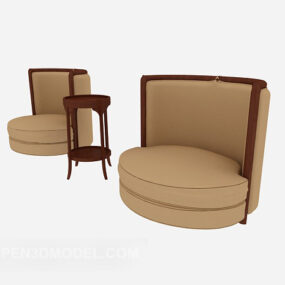 Modello 3d del divano minimalista americano