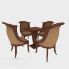 American Simple Casual Table Chair Set