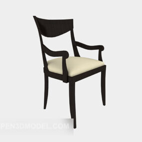 American Simple Dining Chair 3d model