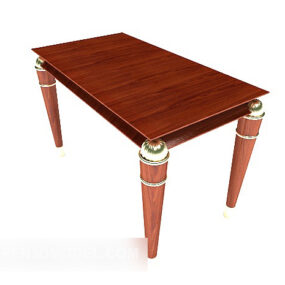 American Solid Mahogany Sofa Coffee Table 3d model