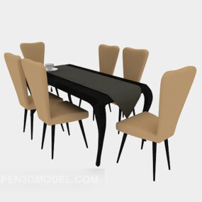 American Style Table 3d model