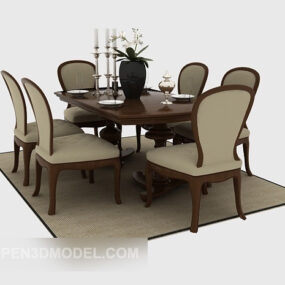 American Table Chair 3d model
