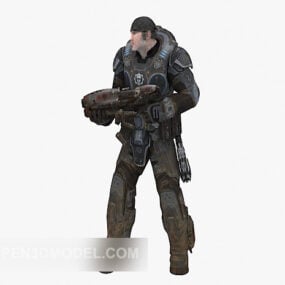 مدل سه بعدی شخصیت مردان مسلح