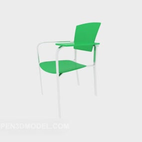 Armrail Green Lounge Chair 3D model