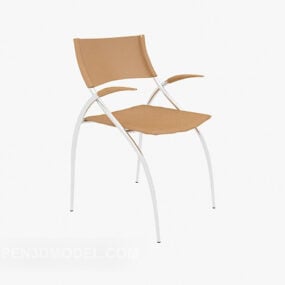 Armrest Lounge Chair Folding-able 3d model