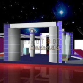 हॉल ऑफ एक्जीबिशन स्पेस 3डी मॉडल