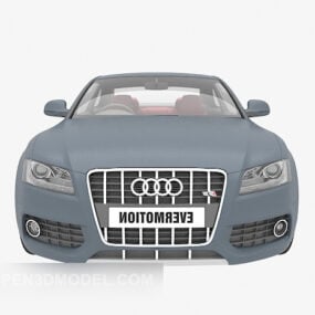 3д модель автомобиля Audi, окрашенного в серый цвет