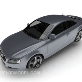 Audi Sedan Grey Paint 3d model