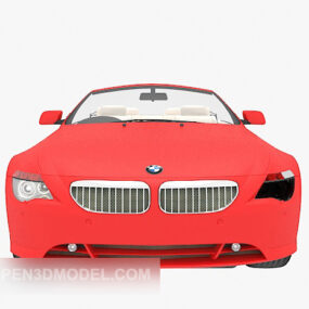 Modelo 3d de carro esportivo vermelho BMW