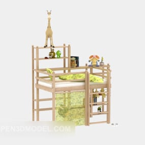 Baby Cradle Furniture 3d model