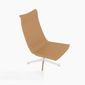 Τρισδιάστατο μοντέλο δερμάτινη απλή καρέκλα γραφείου