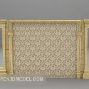 Background Wall Wooden 3d model