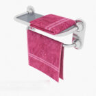 Bath room towel rack 3d model