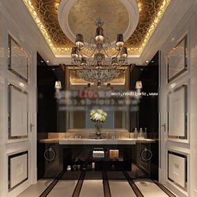 Bathroom Luxury Furniture Design Interior 3d model