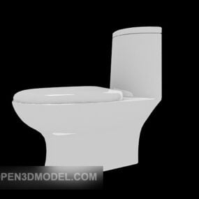 Unité de toilette à chasse d'eau de salle de bain modèle 3D
