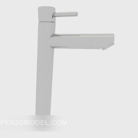 Robinet gris de salle de bain modèle 3D