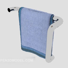 Towel On Hanger Clip 3d model