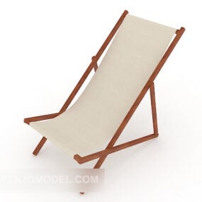ריהוט כיסא חוף דגם תלת מימד