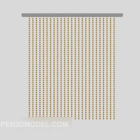 Muebles de cortina de cuentas modelo 3d