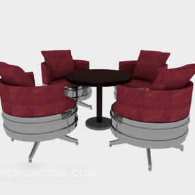 نموذج كرسي طاولة أزياء جميل ثلاثي الأبعاد