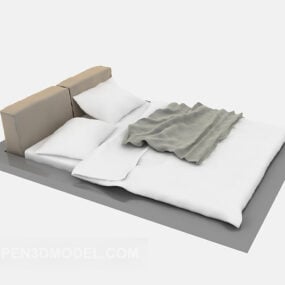 Minimalist Bed 3d model