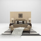Bed sofa combination 3d model