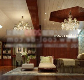 Bedroom Elegant Furniture 3d model
