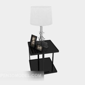 Bedside Lamp Table 3d model
