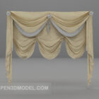 Beige Curtain Traditional