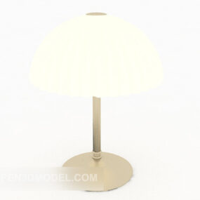 Beige Minimalist Table Lamp 3d model