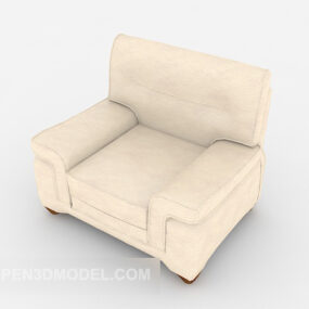 Beige yhden hengen sohva V3 3d malli