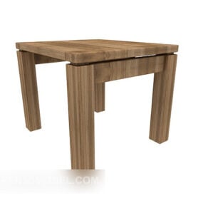 Bench Wooden Simple 3d model