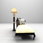 Bench Sofa Furniture With Floor Lamp