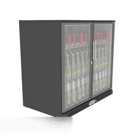 3d модель холодильника для напоїв