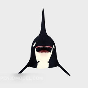 Gros requin bouche ouverte modèle 3D