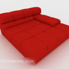 Sofa lớn màu đỏ