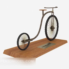 Вінтажна 3d-модель декорації фігурки велосипеда