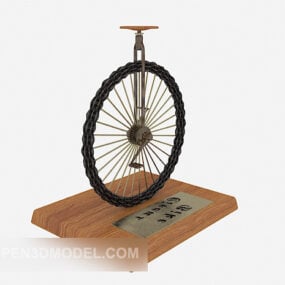 Bike Wheel Craft Decor 3d model