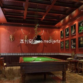 Billiards Lounge Bar 3d model